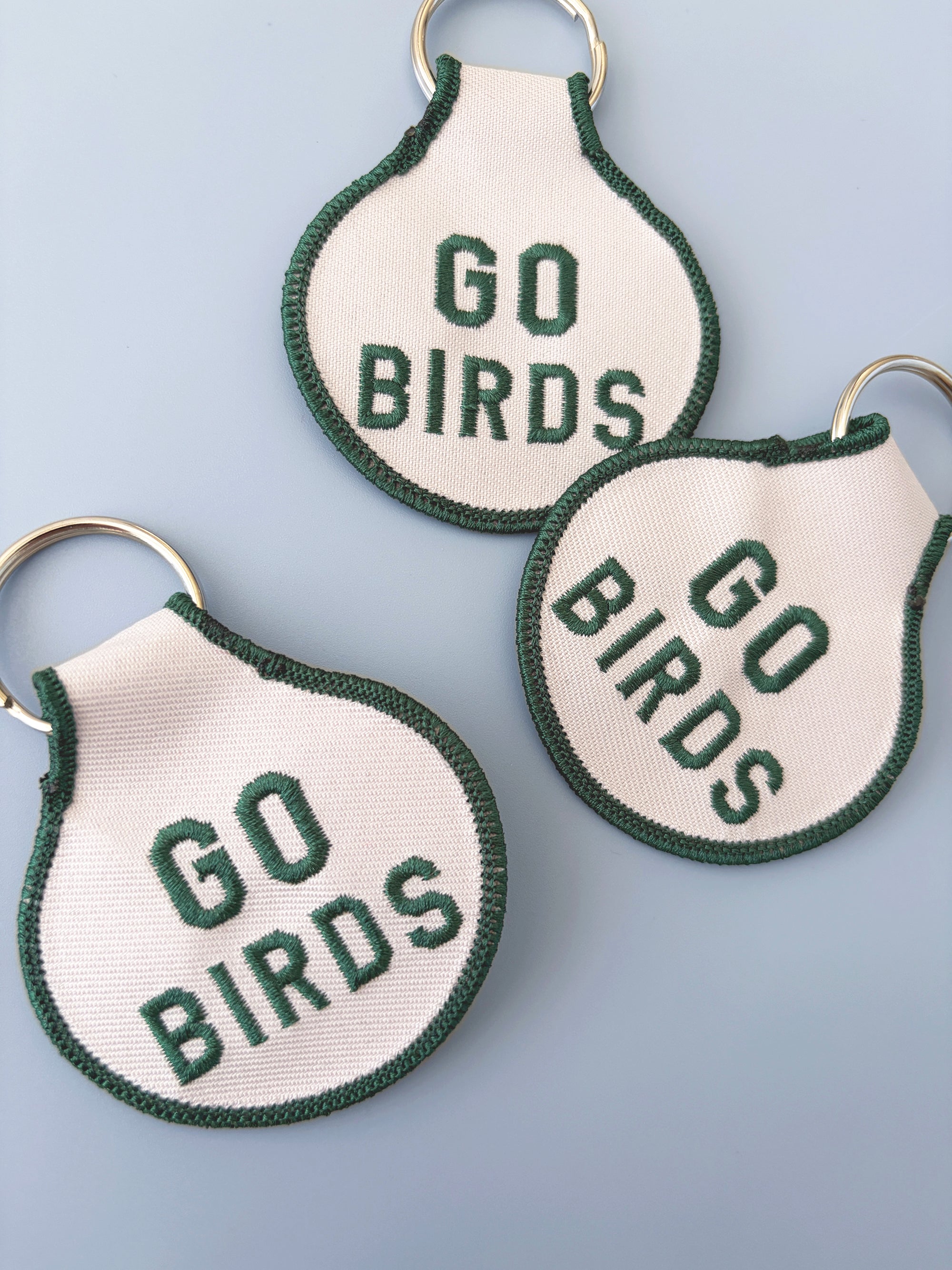 Go Birds Embroidered Keychain - Occasionette