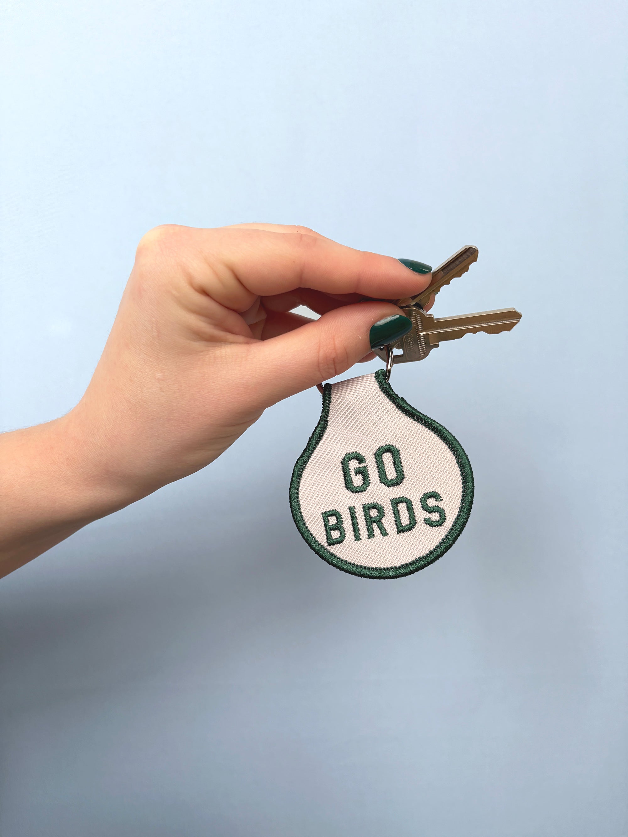 Go Birds Embroidered Keychain - Occasionette