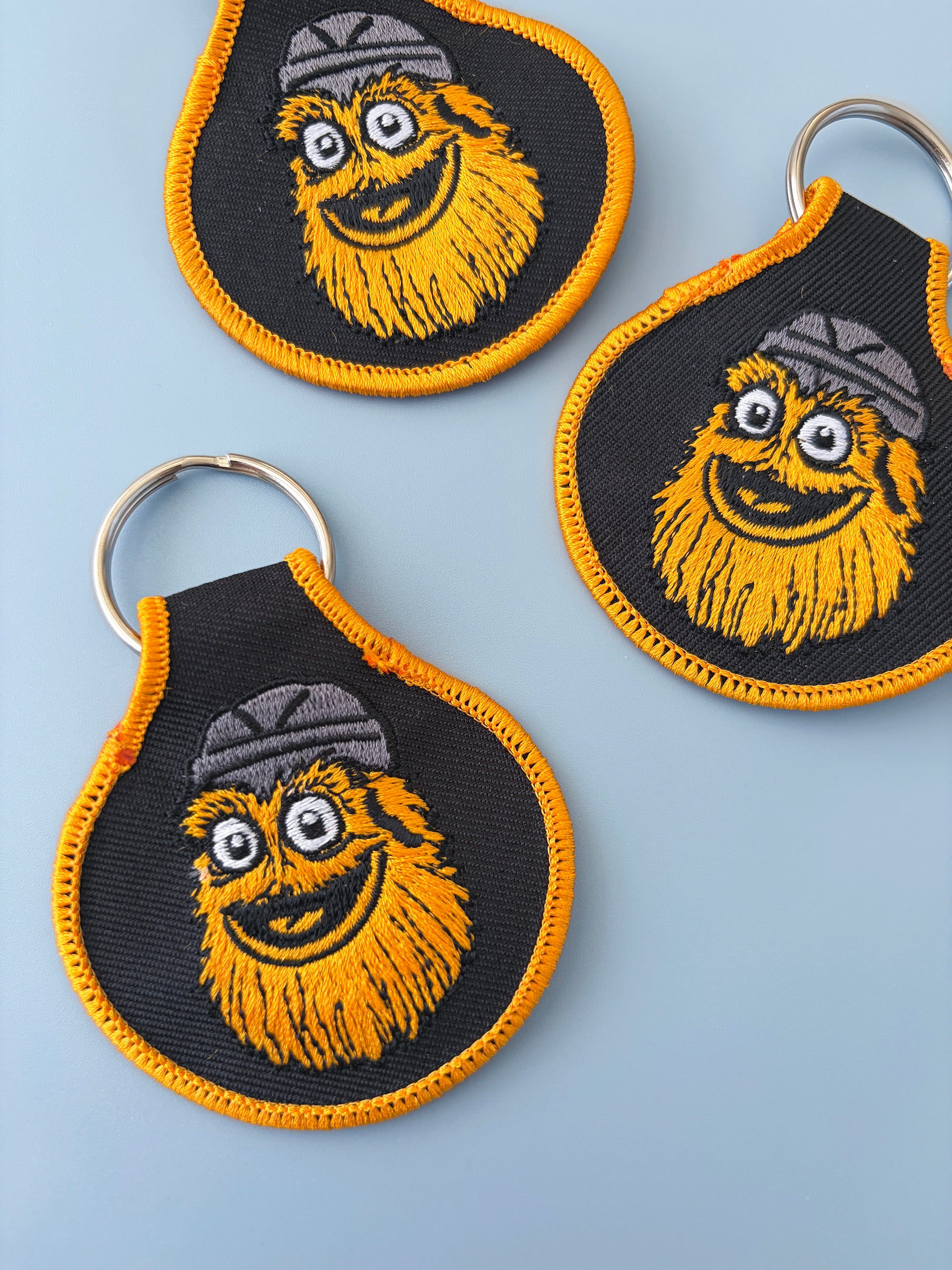 Gritty Embroidered Keychain - Occasionette
