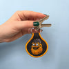 Gritty Embroidered Keychain - Occasionette