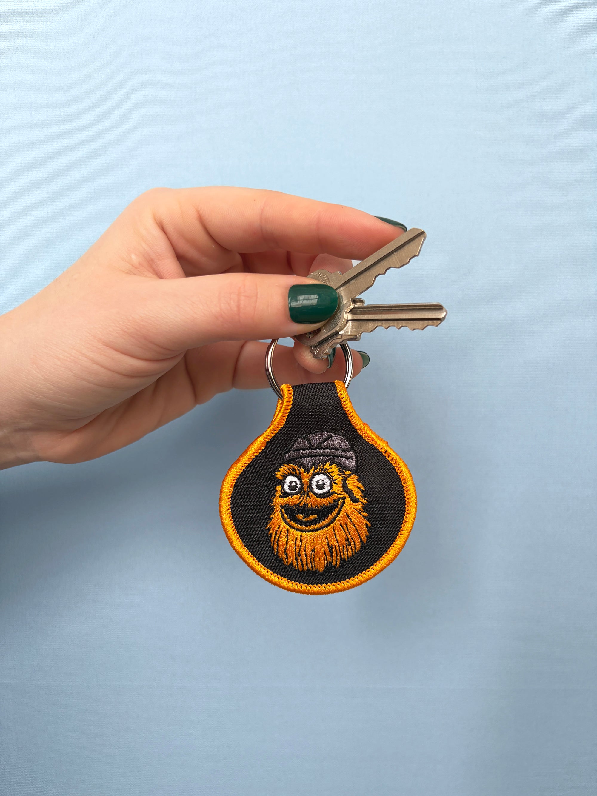 Gritty Embroidered Keychain - Occasionette