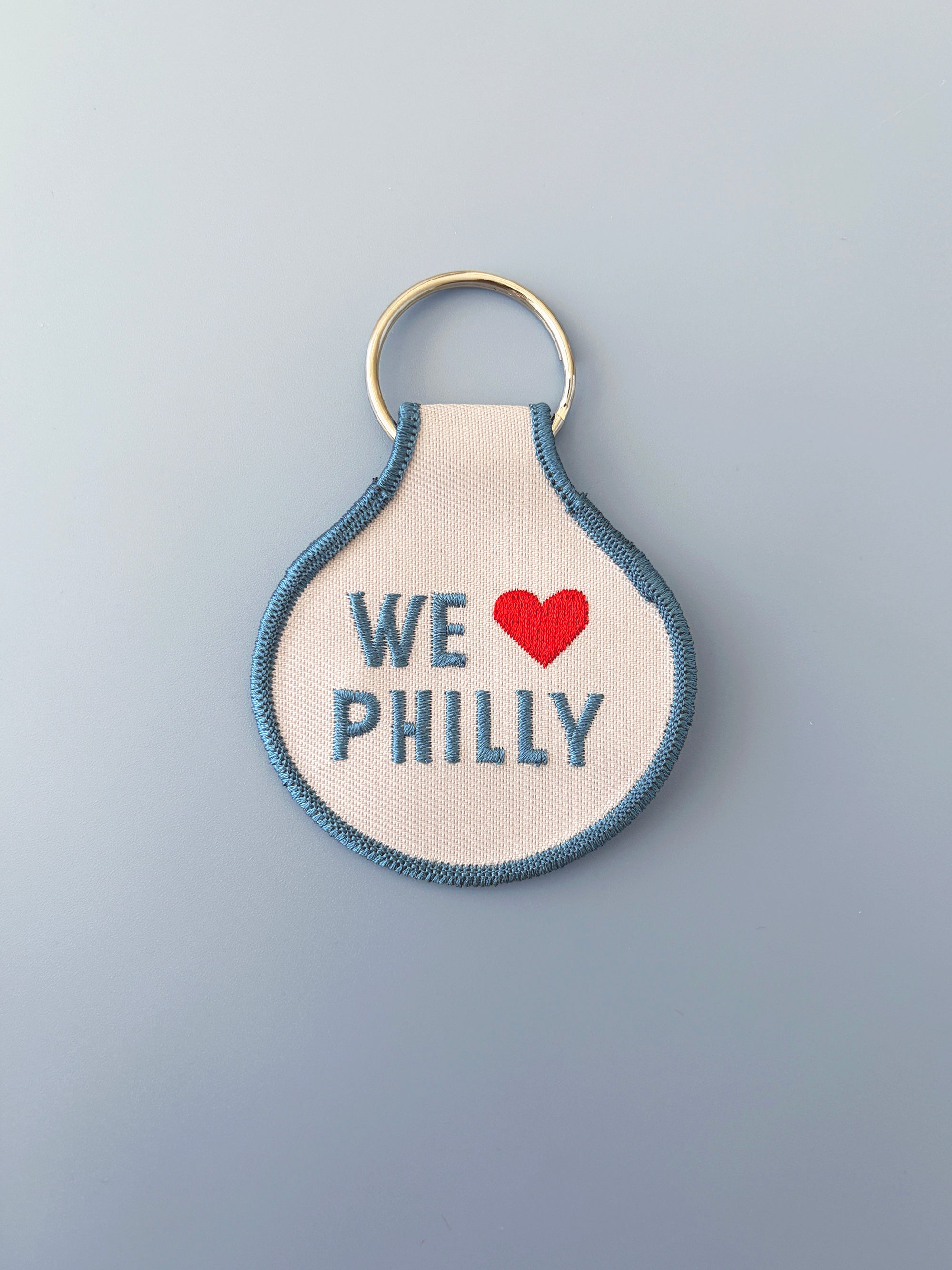 We Love Philly Embroidered Keychain - Occasionette