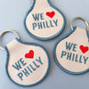 We Love Philly Embroidered Keychain - Occasionette