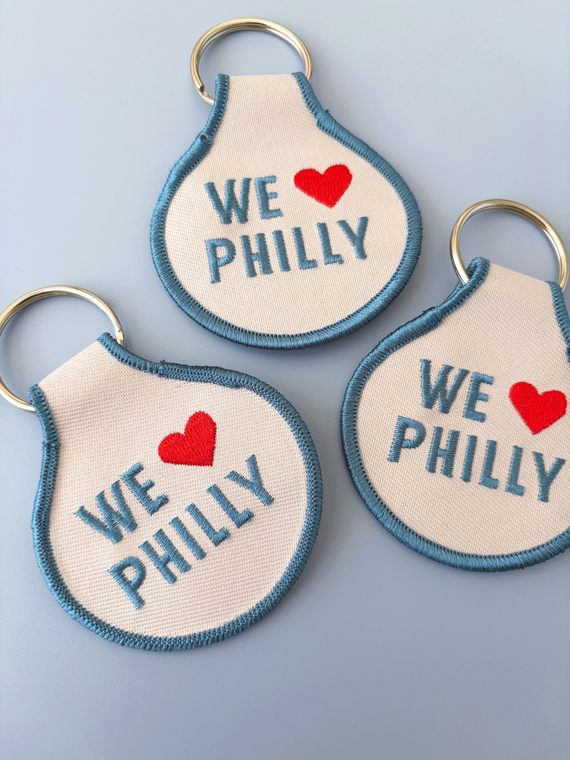 We Love Philly Embroidered Keychain - Occasionette