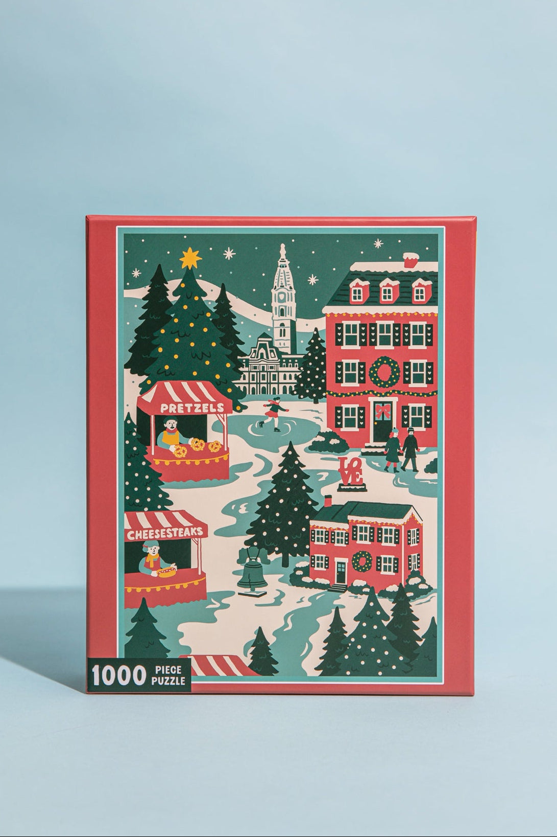 Philly Holiday Square 1000 Piece Puzzle