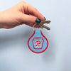 Keystone Embroidered Keychain - Occasionette