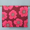 Maroon Giant Flowers Kitchen Towel - Occasionette