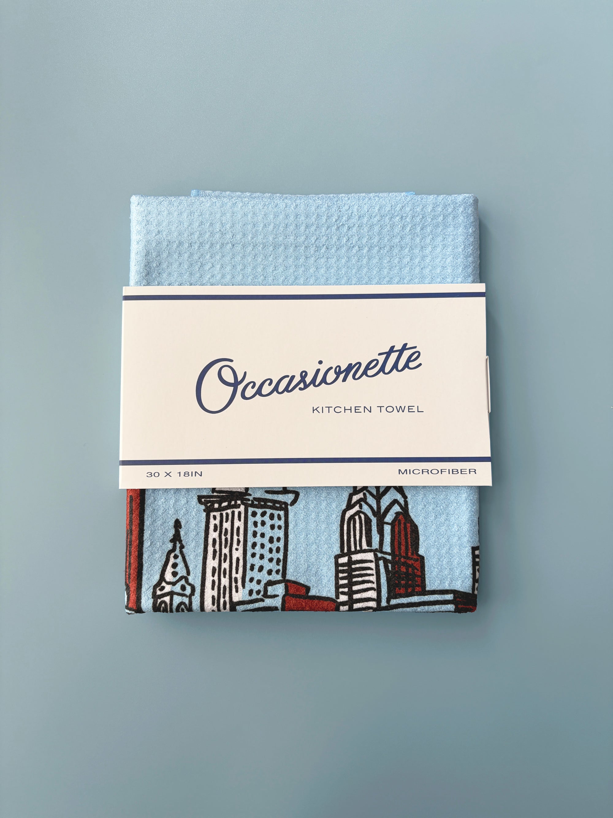 Blue Philadelphia Skyline Kitchen Towel - Occasionette