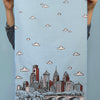 Blue Philadelphia Skyline Kitchen Towel - Occasionette