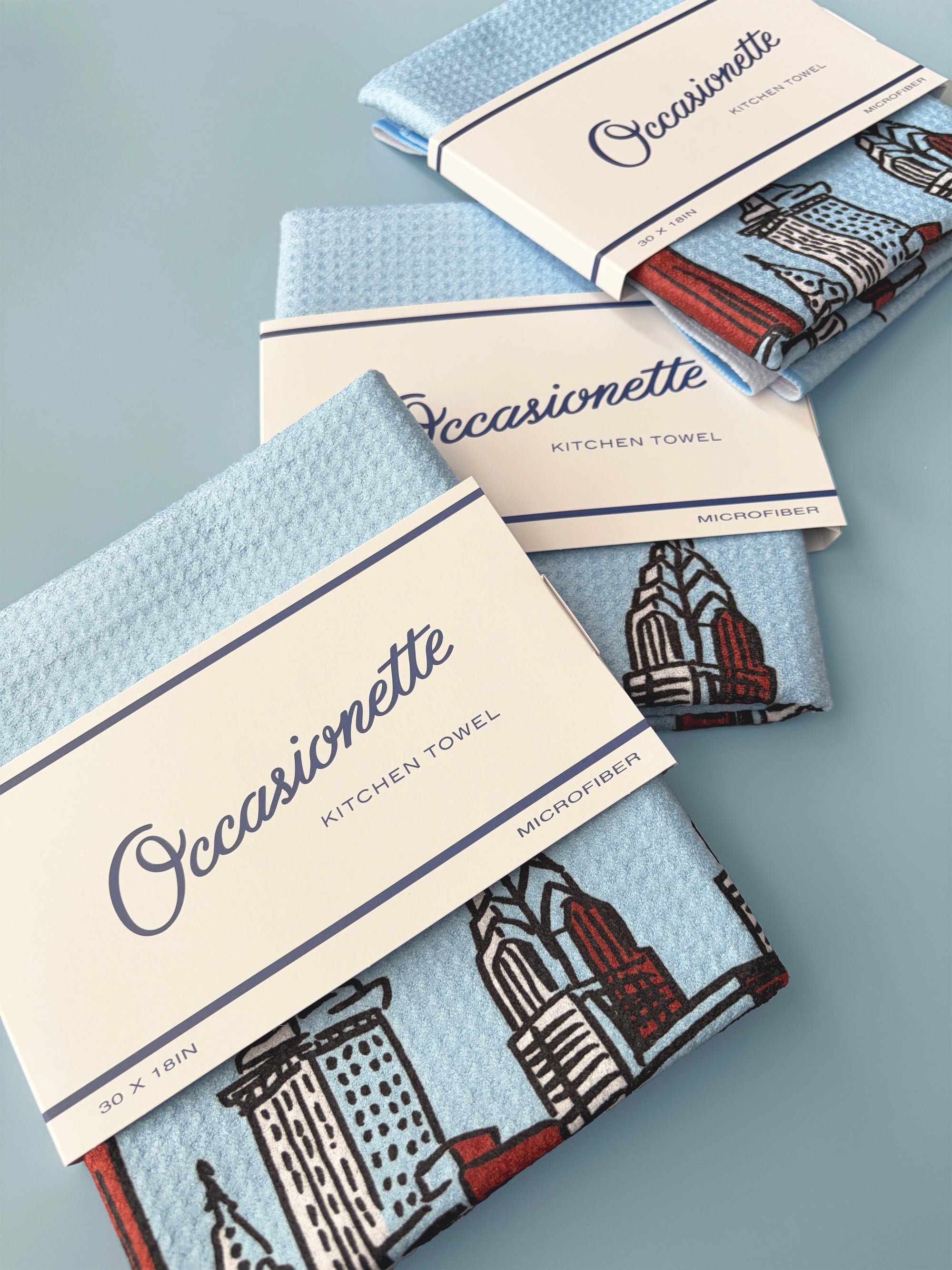 Blue Philadelphia Skyline Kitchen Towel - Occasionette