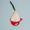 Phillies Ice Cream Helmet Enamel Ornament
