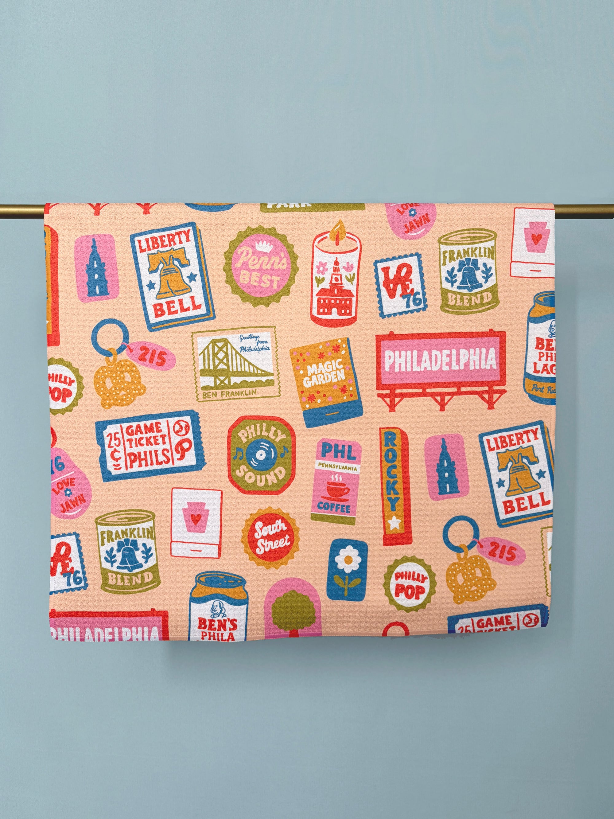 Philly Ephemera Kitchen Towel - Occasionette