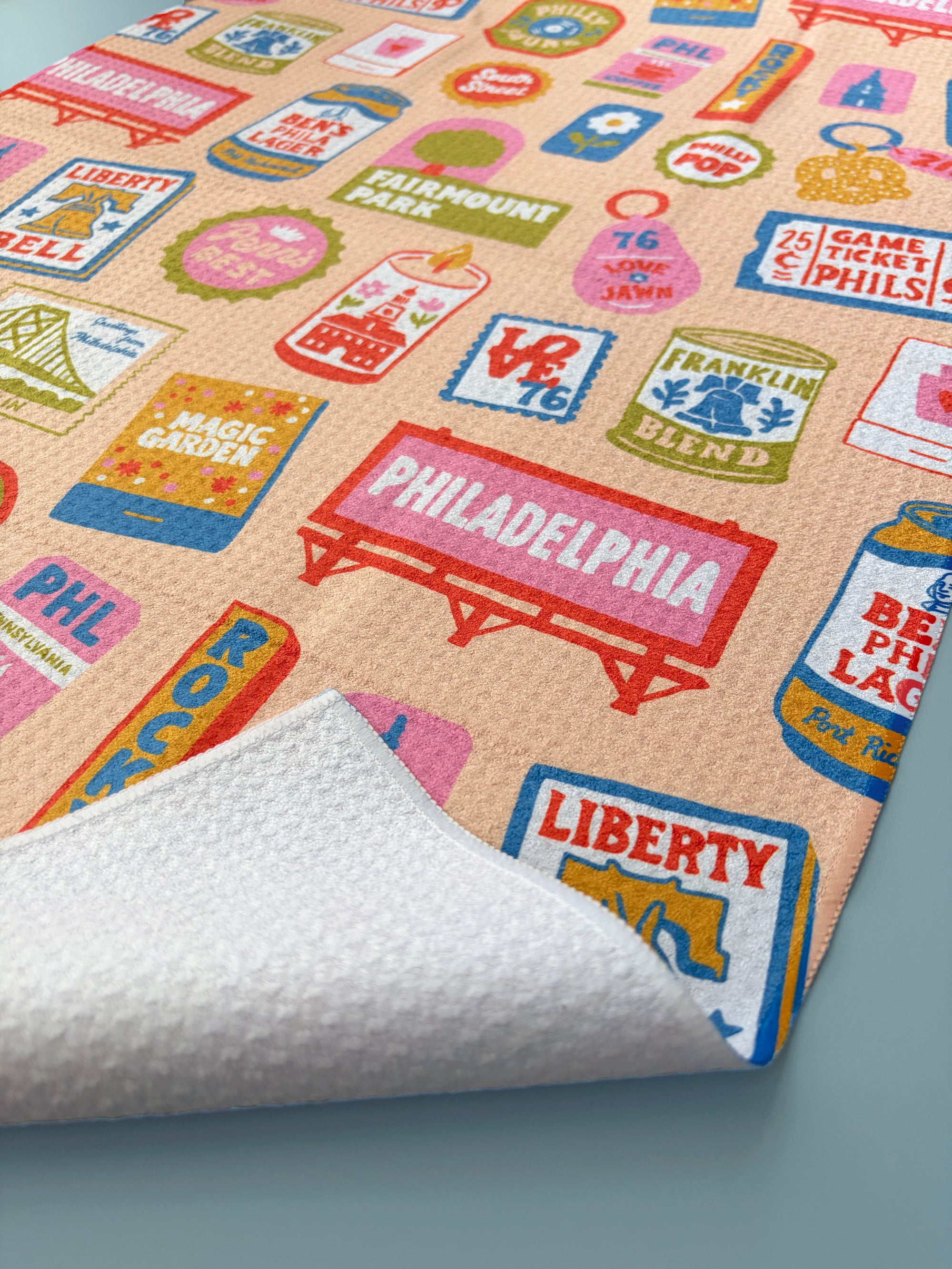 Philly Ephemera Kitchen Towel - Occasionette