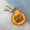 Pretzel Embroidered Keychain - Occasionette