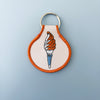 Soft Serve Embroidered Keychain - Occasionette