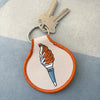 Soft Serve Embroidered Keychain - Occasionette
