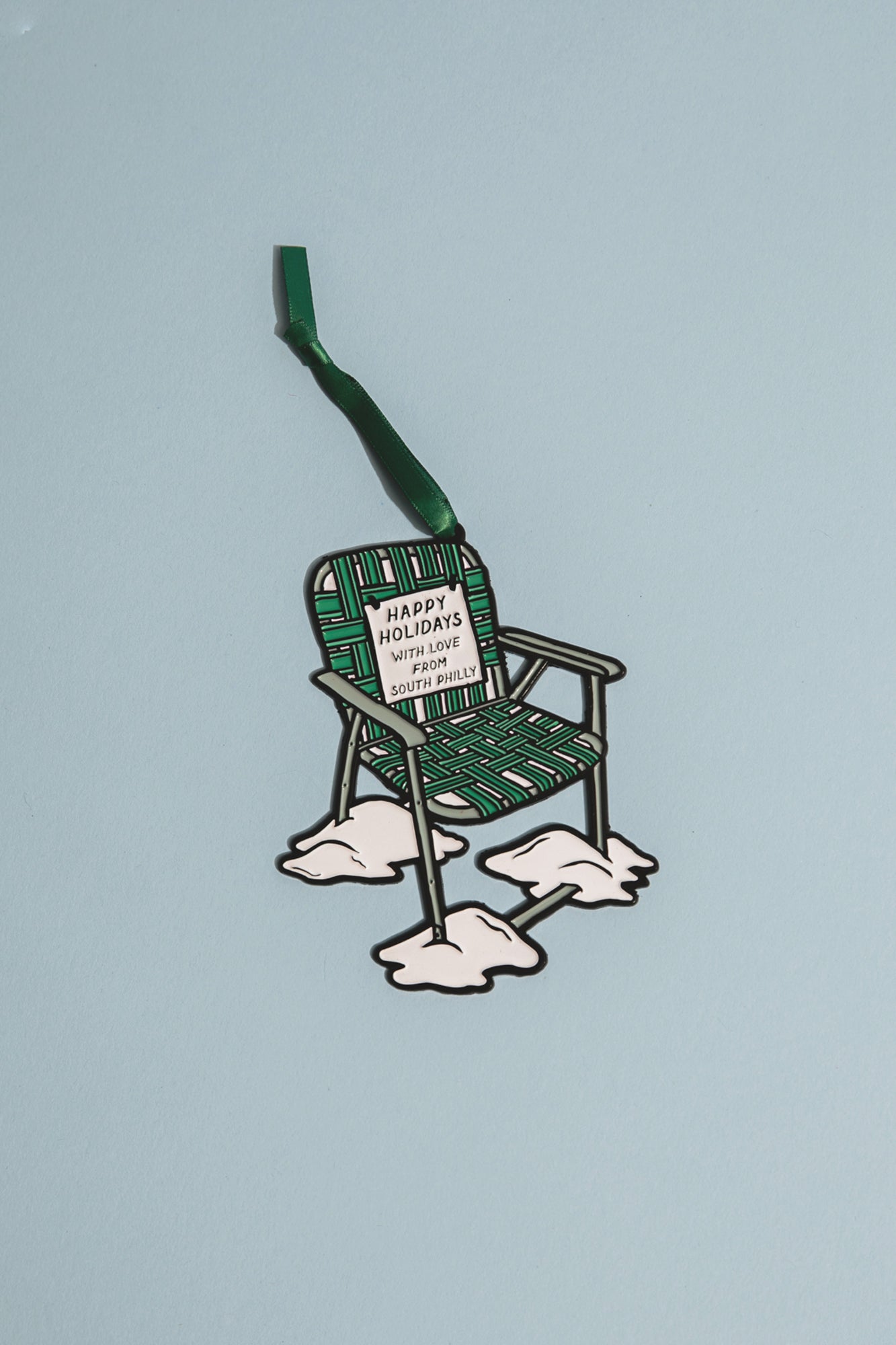 South Philly Parking Enamel Ornament