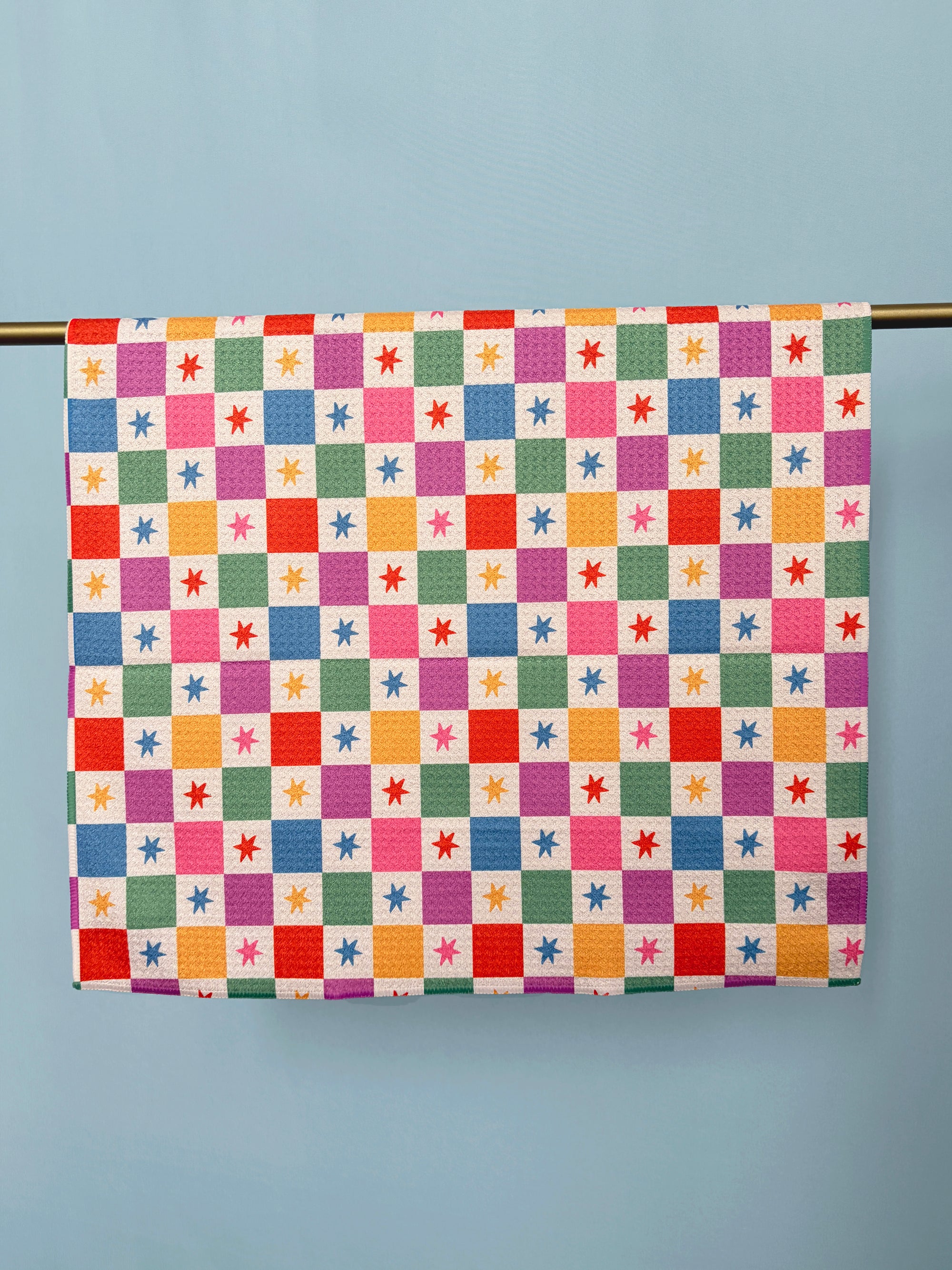 Starry Squares Kitchen Towel - Occasionette