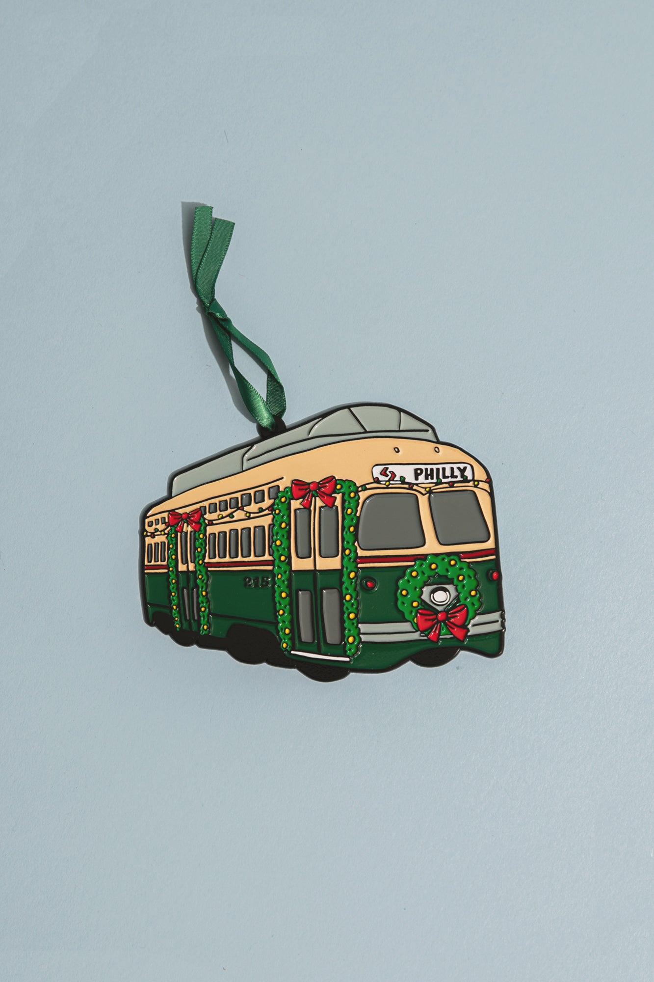 Septa Trolley Enamel Ornament