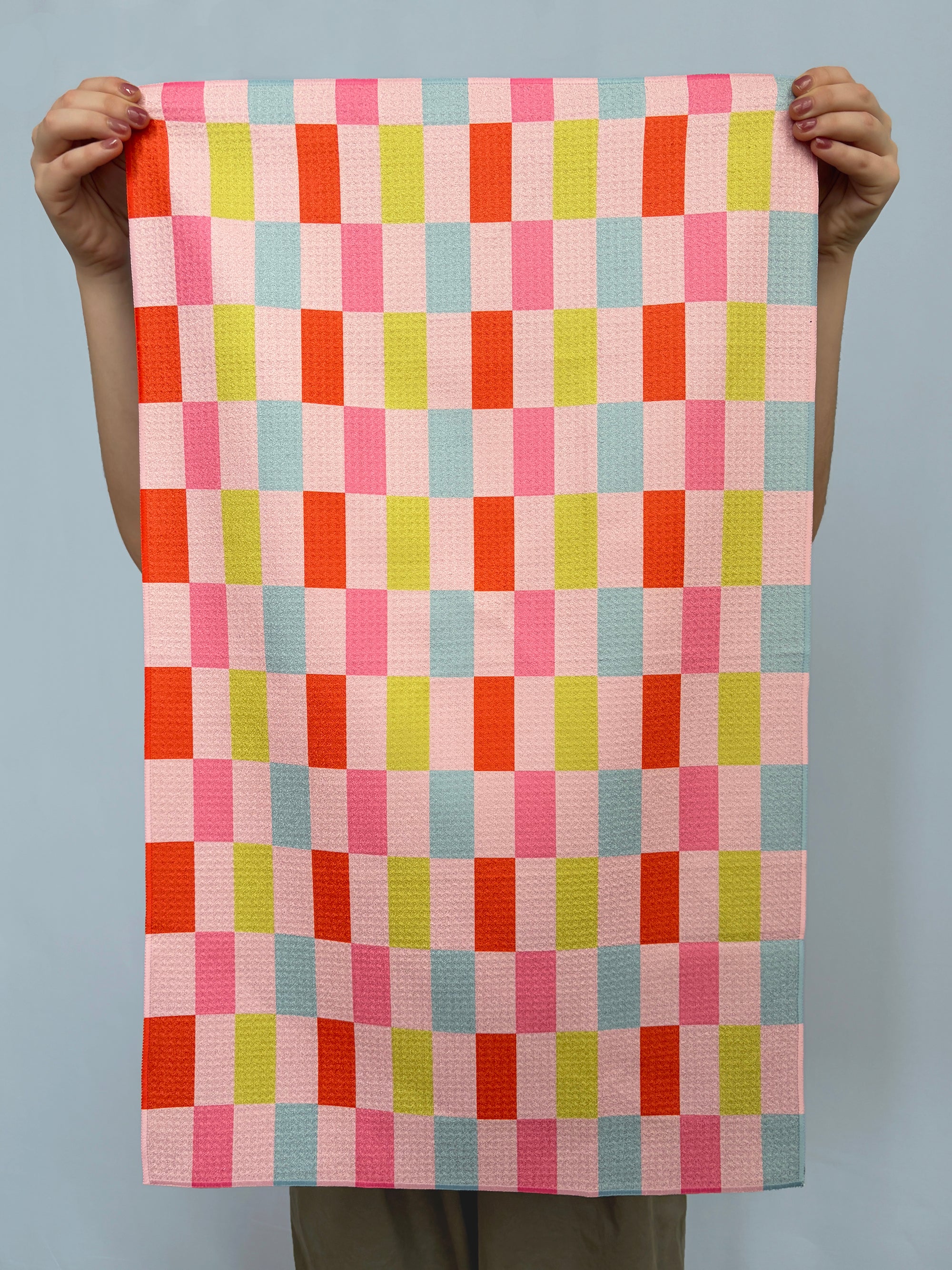 Vertical Checker Kitchen Towel - Occasionette